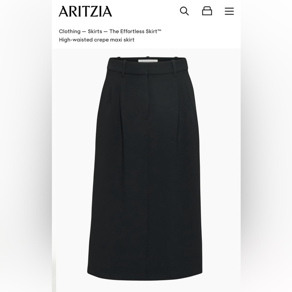 NWT Aritzia Effortless skirt - Picture 1 of 6